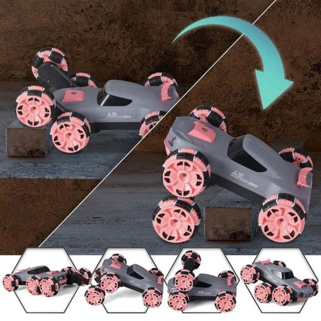 Carro Control Remoto 6wd Giros 360° Recargable 6x6 Arm Roll