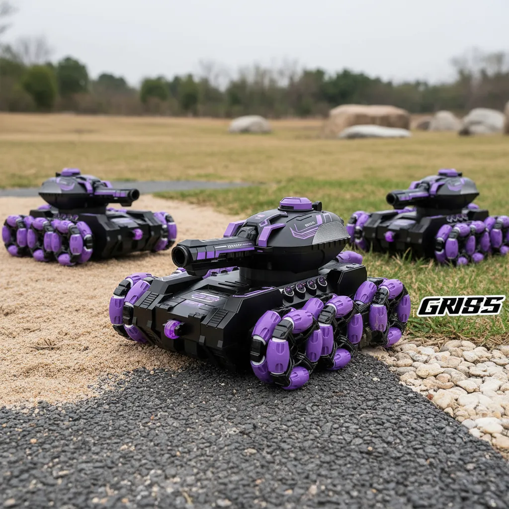 Tanque Todoterreno 360° Con Luces Lanzador De Bolas Hidrogel