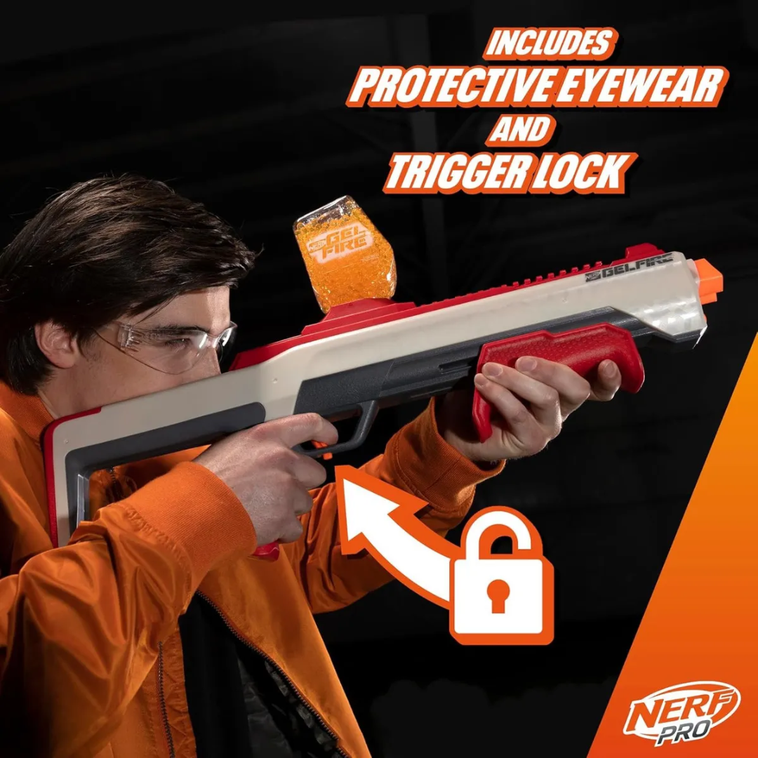 Nerf Pro Lanzador De Balas Gel Automático Gel Blaster Gafas