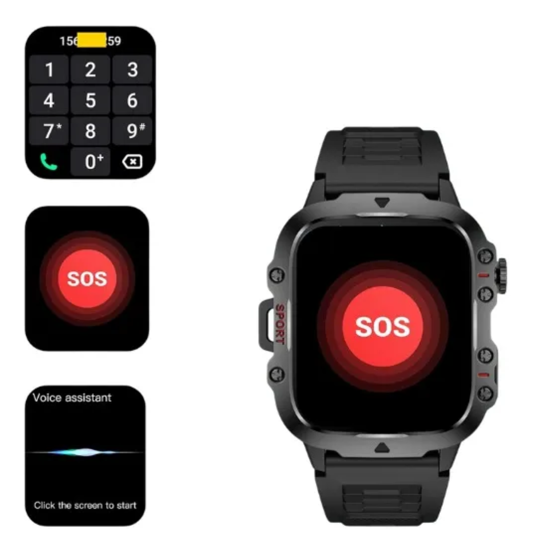 Reloj Inteligente Smartwatch Deportivo  Qx11 44mm Pantalla 1.96