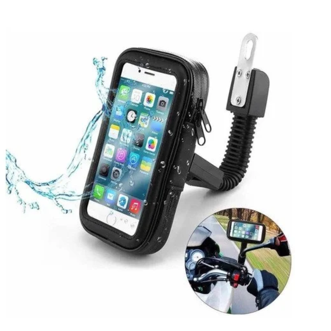Holder Porta Celular Moto Soporte Para Espejo Retrovisor