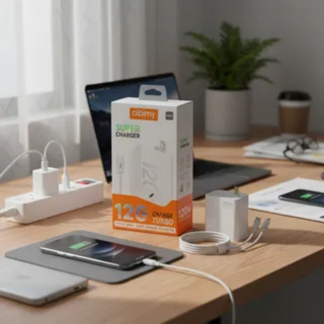 Cargador Carga Rapida 120w Tipo C Aibimy Blanco