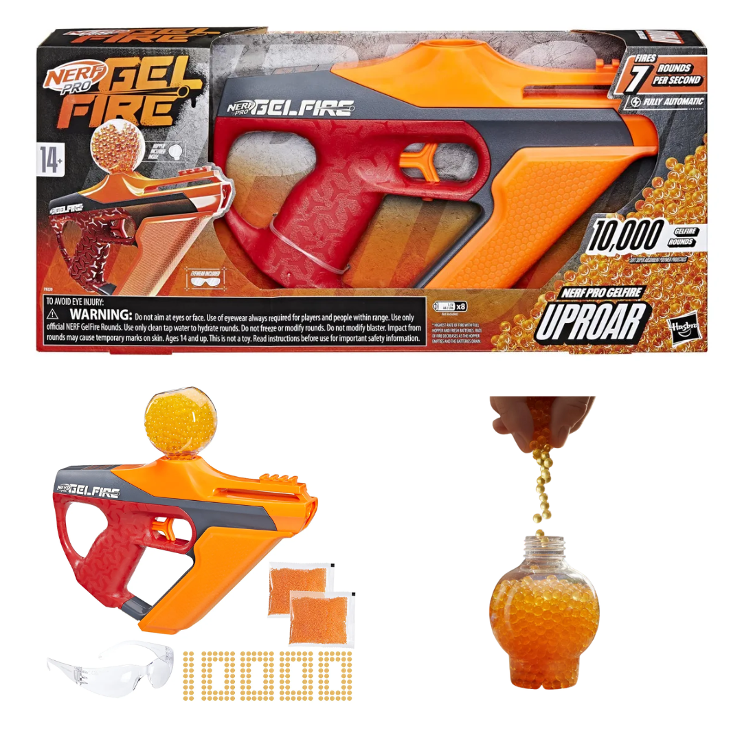 Pistola Blaster Nerf Pro Gelfire Automático Bolas Hidrogel