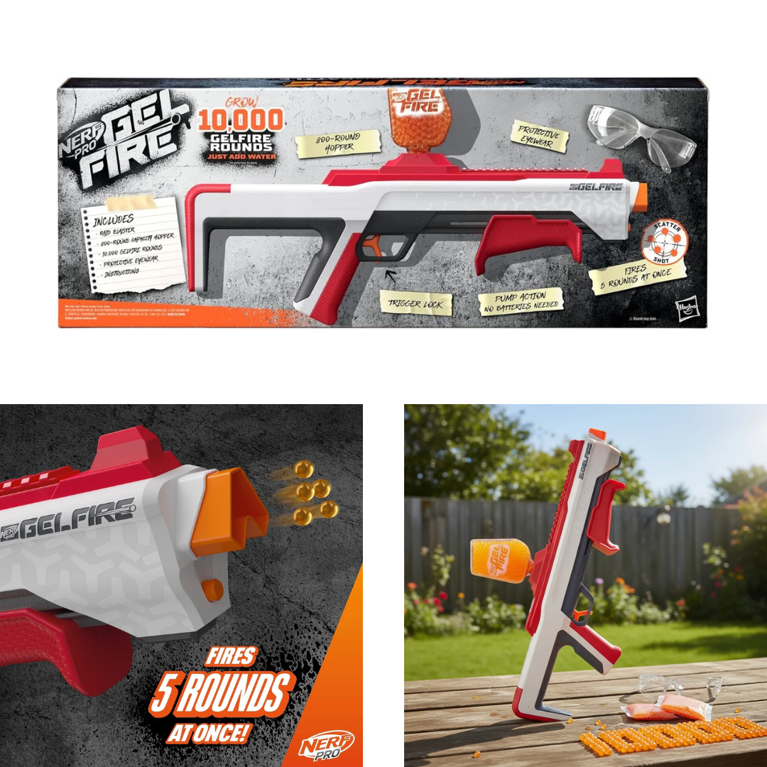 Nerf Pro Lanzador De Balas Gel Automático Gel Blaster Gafas