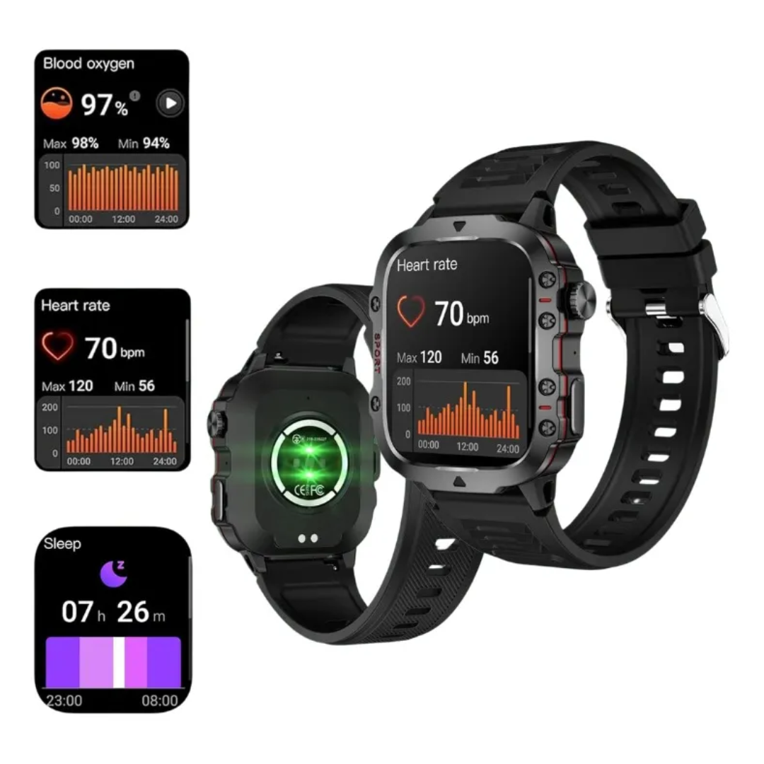 Reloj Inteligente Smartwatch Deportivo  Qx11 44mm Pantalla 1.96