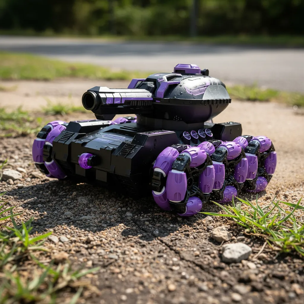 Tanque Todoterreno 360° Con Luces Lanzador De Bolas Hidrogel