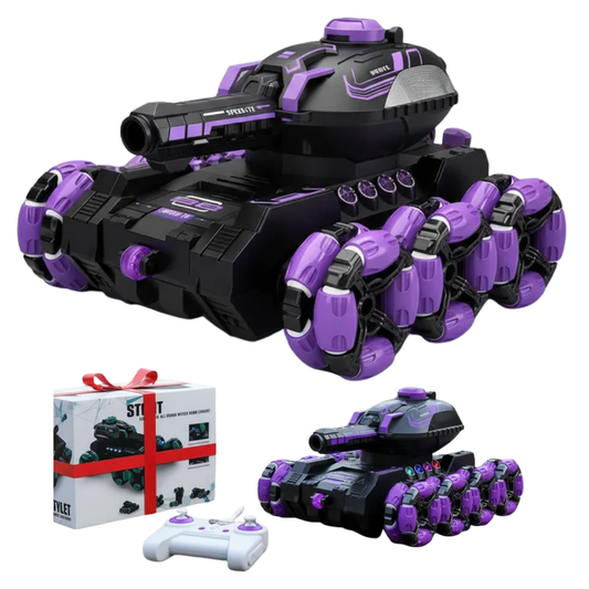 Tanque Todoterreno 360° Con Luces Lanzador De Bolas Hidrogel