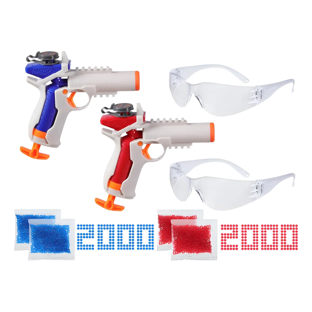 Pistolas Nerf Gelfire Set X2 Con Lentes + Munición Hidrogel